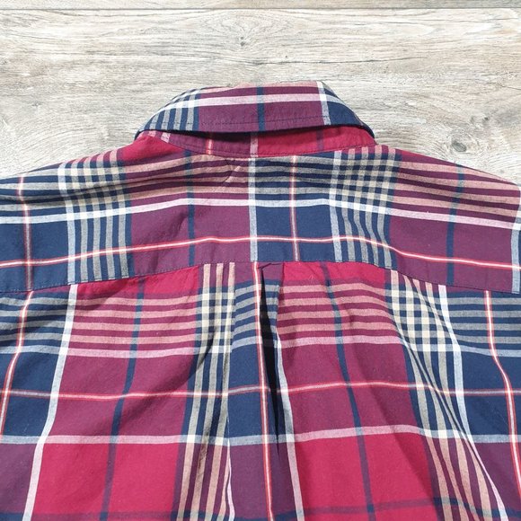 GAP Shirts Mens Gap Short Sleeve Shirt Relaxed Casual Dress Plaid